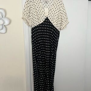 Polka Dot Maxi Dress NWT